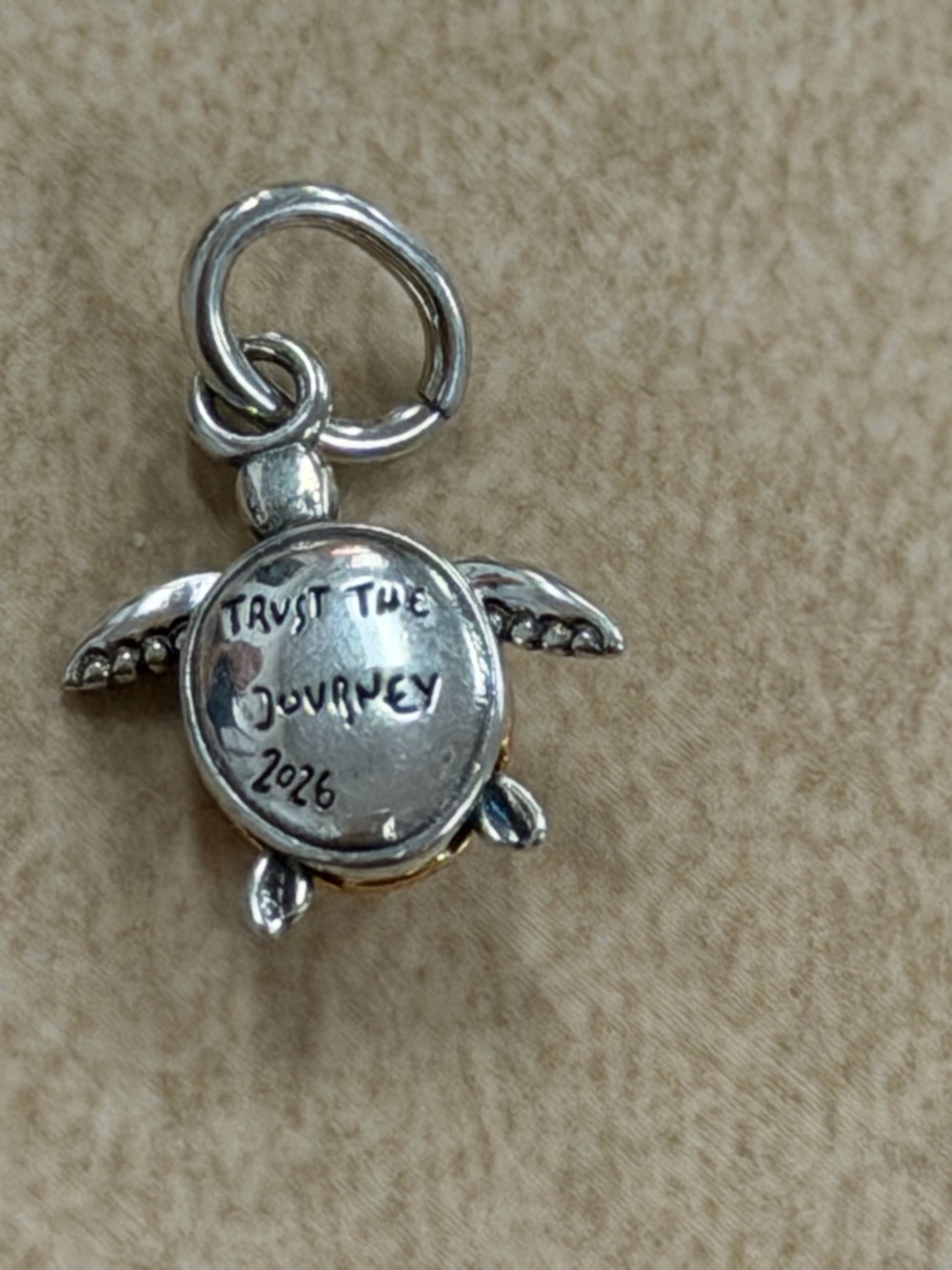 2026 Pink Sea Turtle Lab-grown Diamond Dangle Charm new no box - Picture 2 of 4